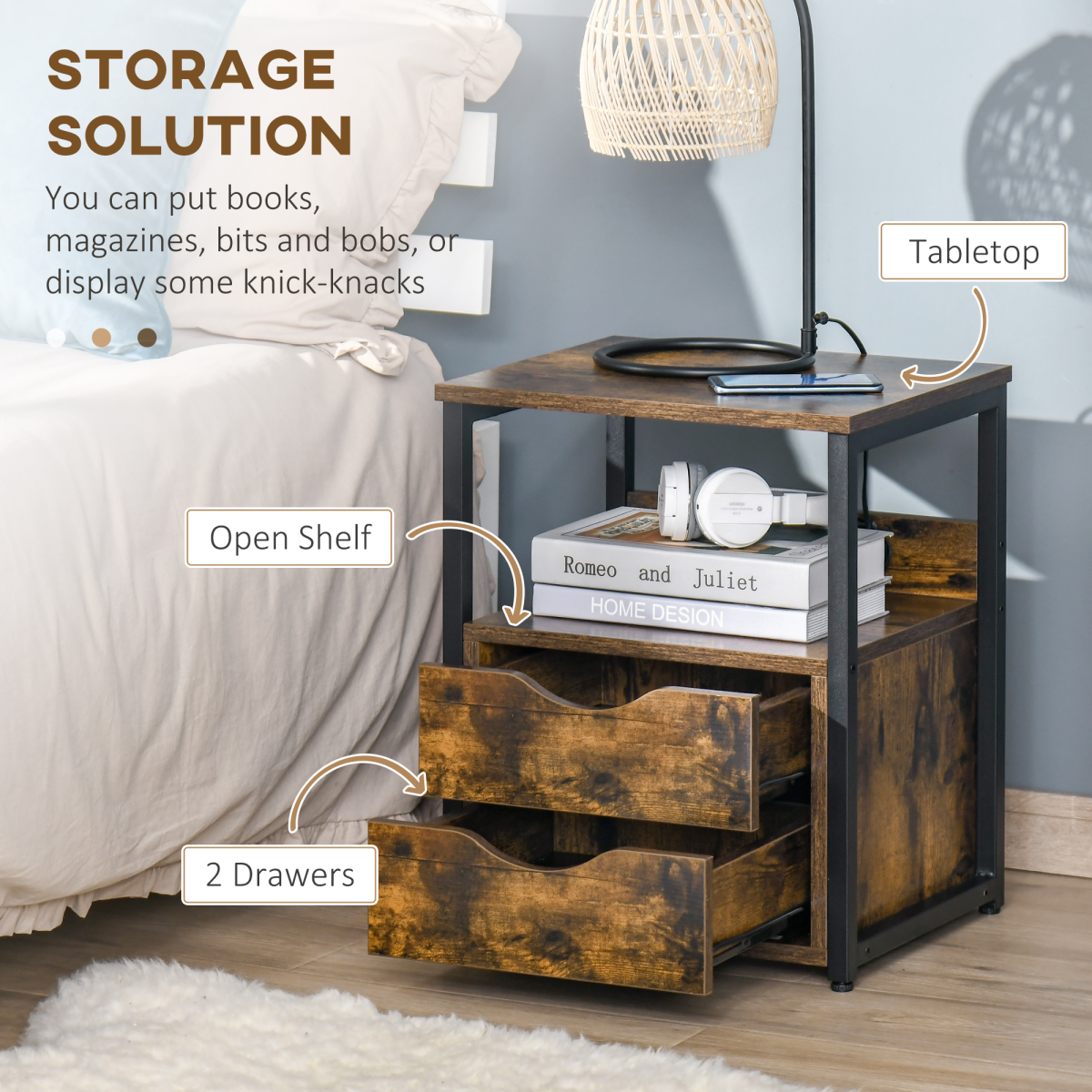 cortex-london-york-bedside-storage-cabinet-rustic-brown-two-drawers-shelf