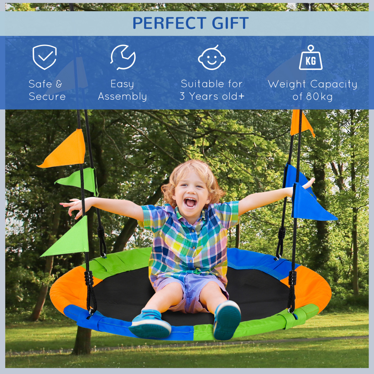 cortex-london-windsor-saucer-tree-swing-adjustable-rope-blue-green-orange
