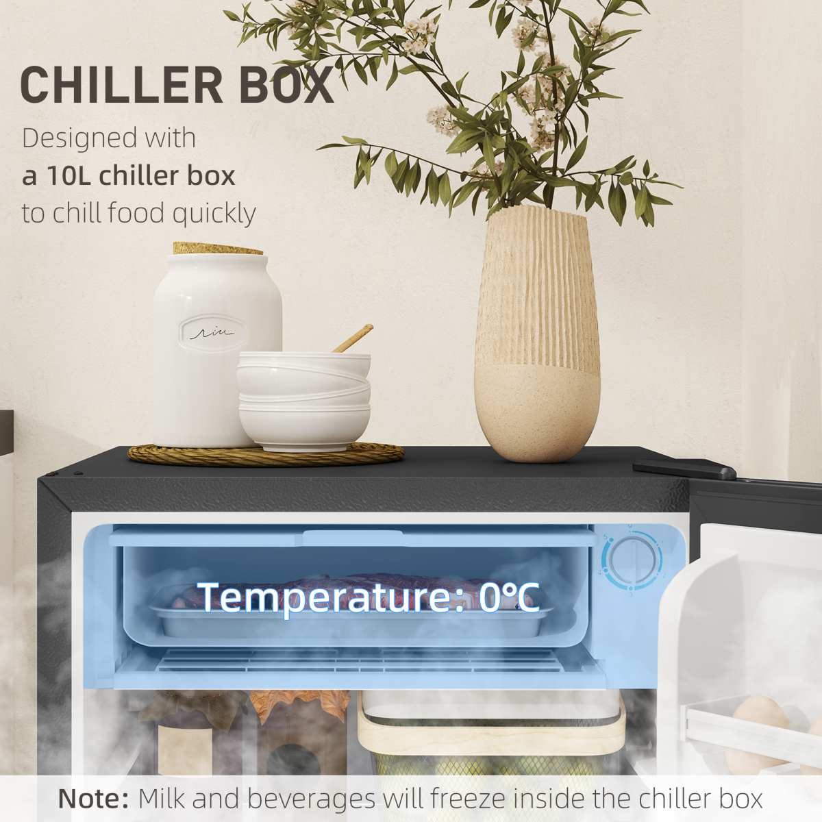 cortex-london-windsor-91l-freestanding-under-counter-fridge-silver-tone