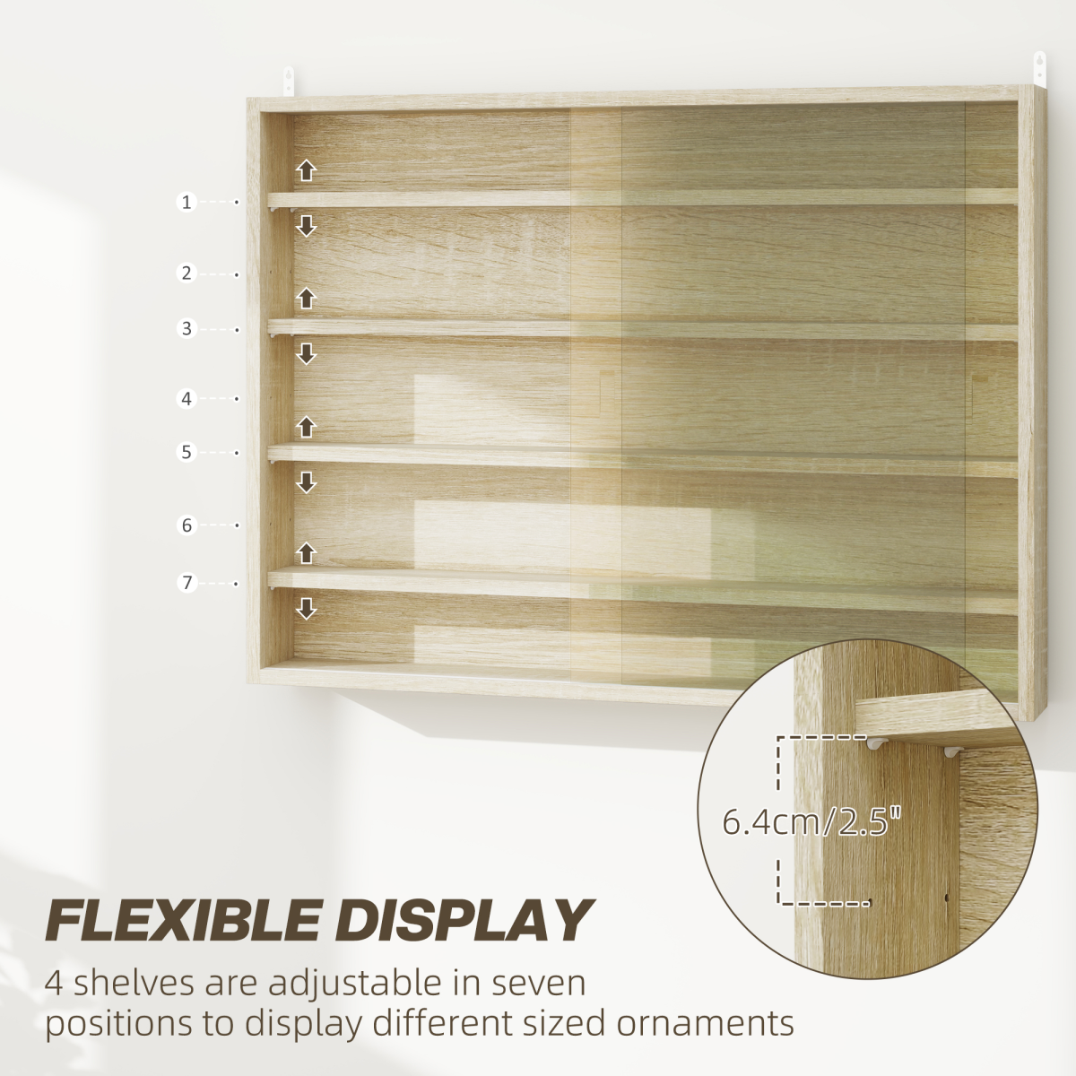 cortex-london-york-oak-five-tier-wall-display-shelf-cabinet-glass-doors