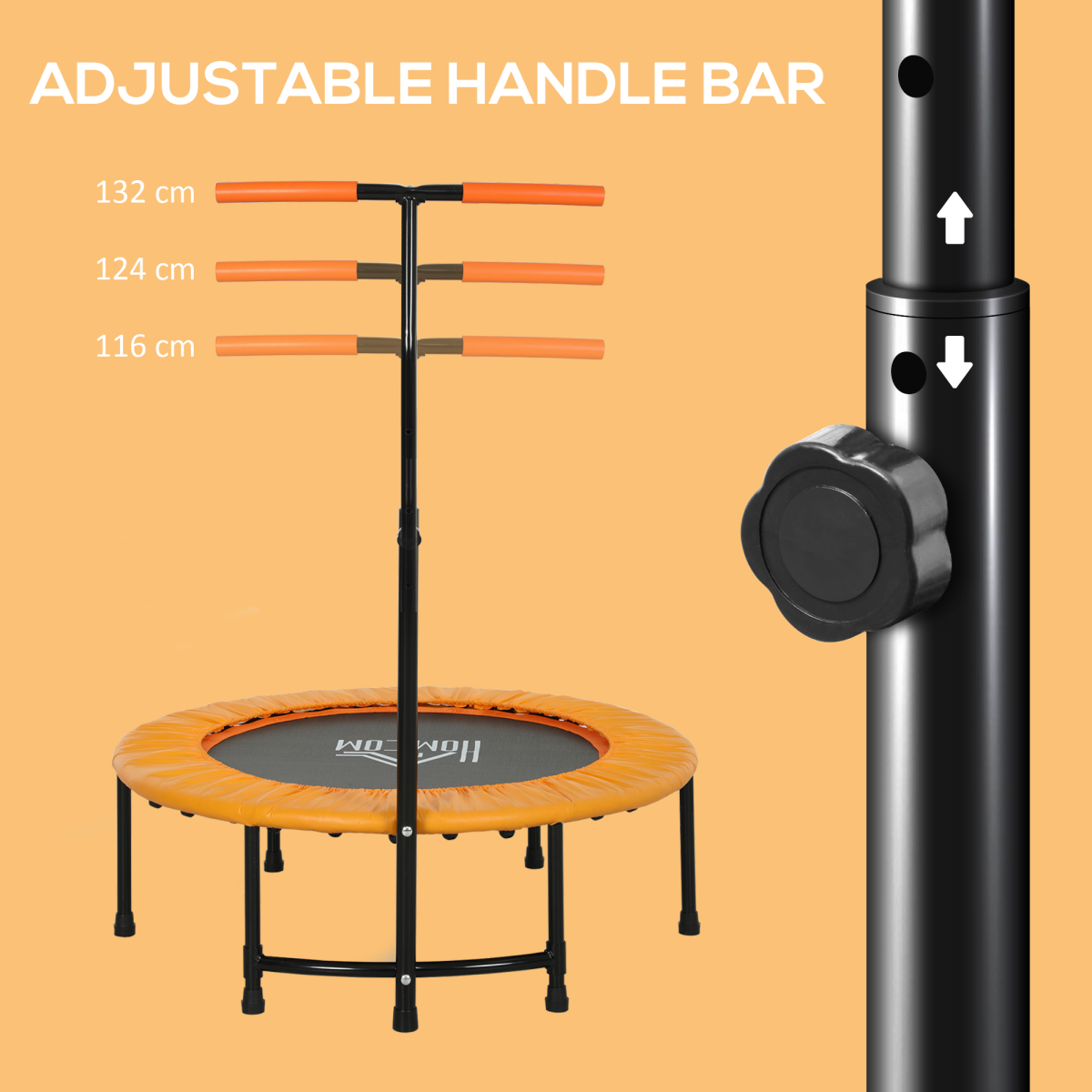 cortex-london-windsor-40-inch-orange-handle-fitness-rebounder-trampoline
