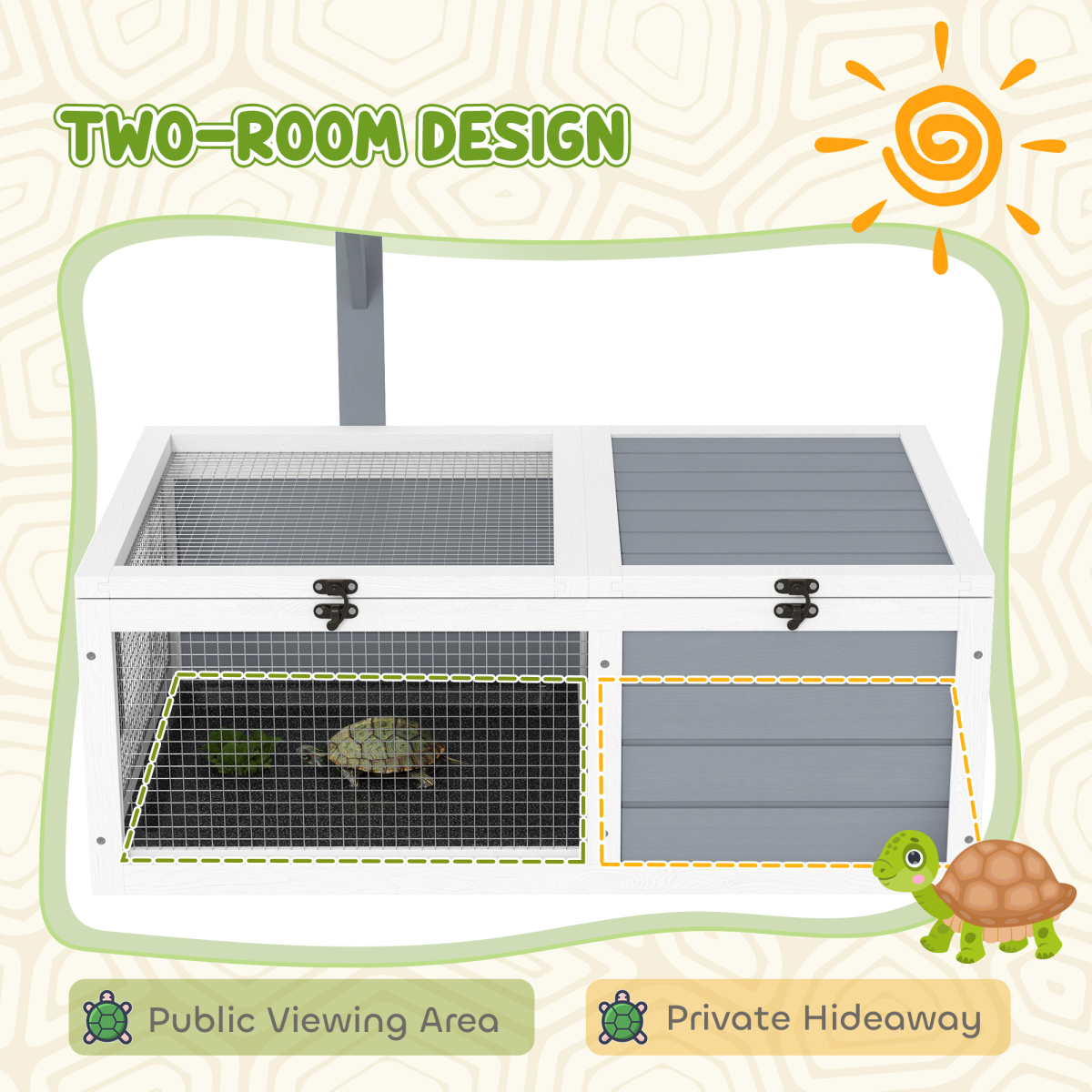 cortex-london-windsor-tortoise-enclosure-with-run-lamp-holder-white-light-grey