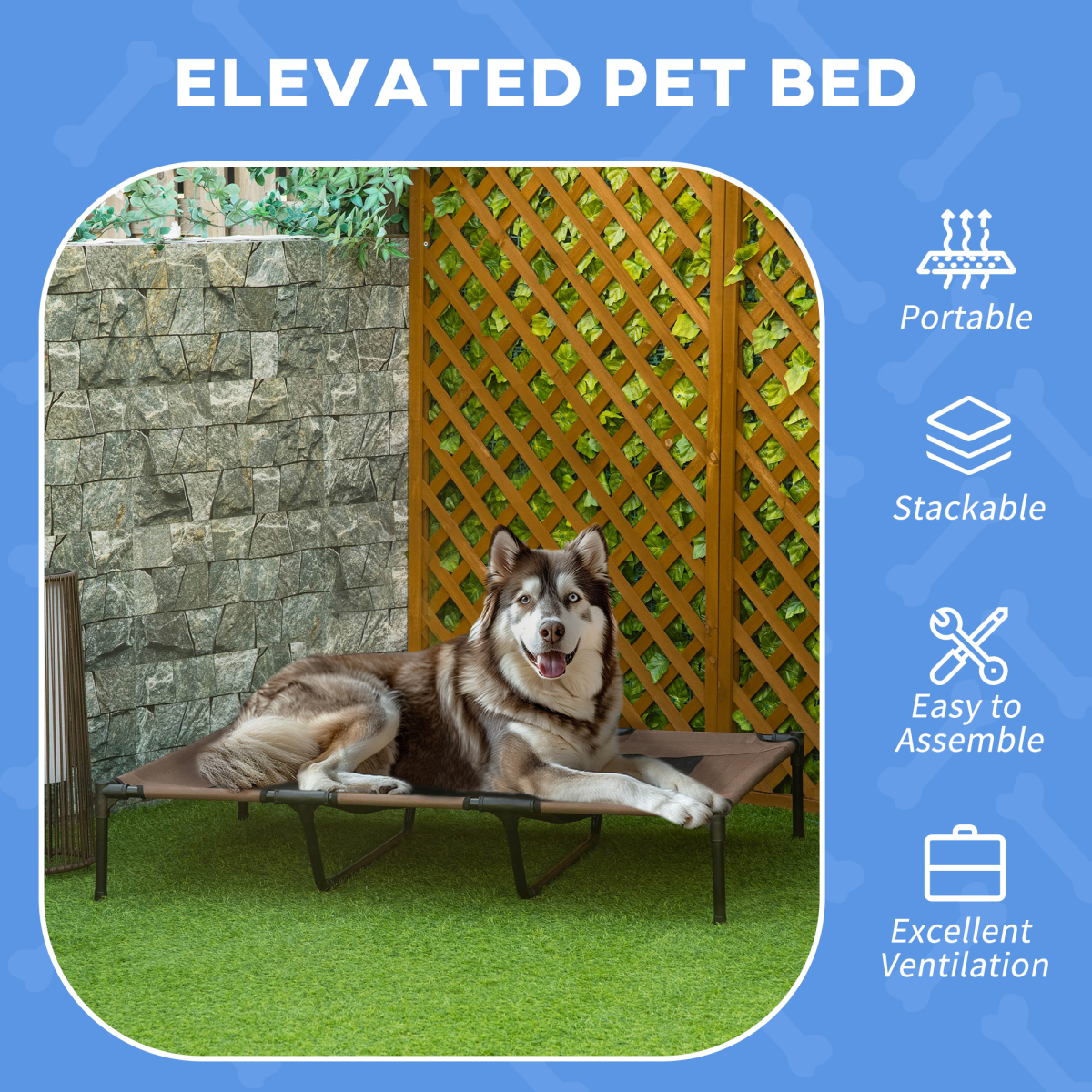 cortex-london-windsor-cooling-elevated-dog-bed-brown