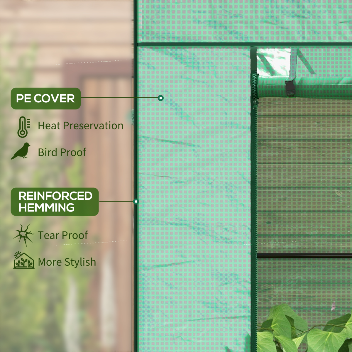 cortex-london-windsor-lean-to-garden-greenhouse-green-roll-up-door-two-mesh-windows