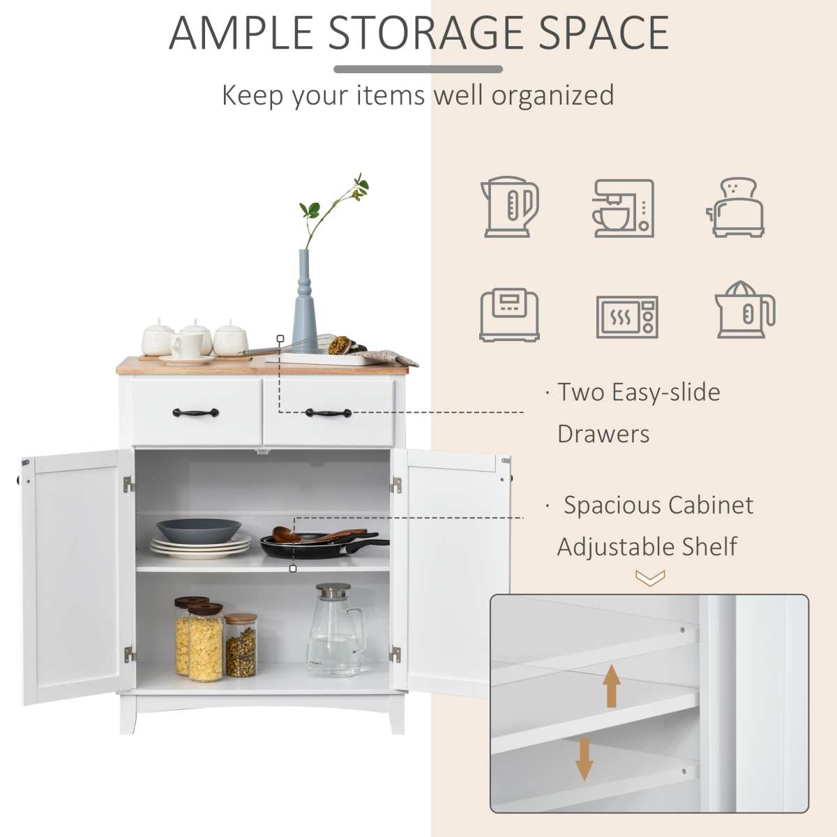 cortex-london-kensington-kitchen-storage-cabinet-two-drawers-wooden-countertop