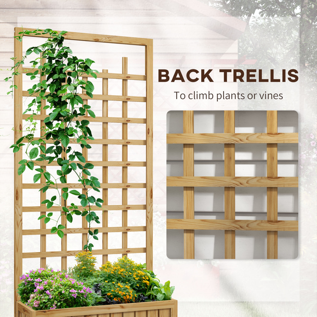 cortex-london-windsor-outsunny-fir-wood-trellis-planter-raised-garden-bed-wheels