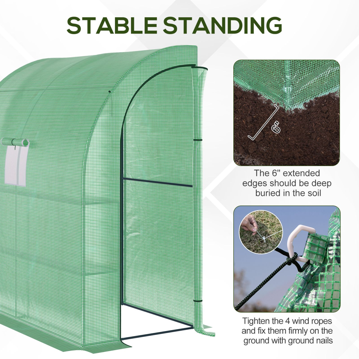 cortex-london-windsor-outsunny-walk-in-lean-to-wall-greenhouse-green-200l-100w-215hcm