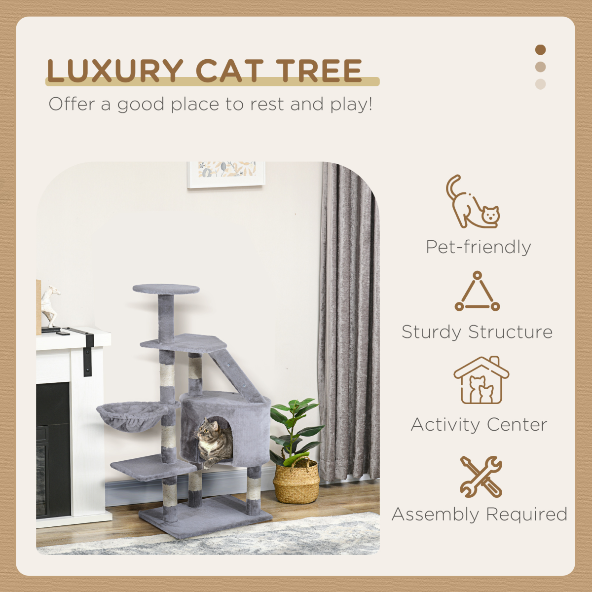 cortex-london-windsor-cat-tree-scratching-post-activity-centre-with-sisal-rope-and-plush-fabric