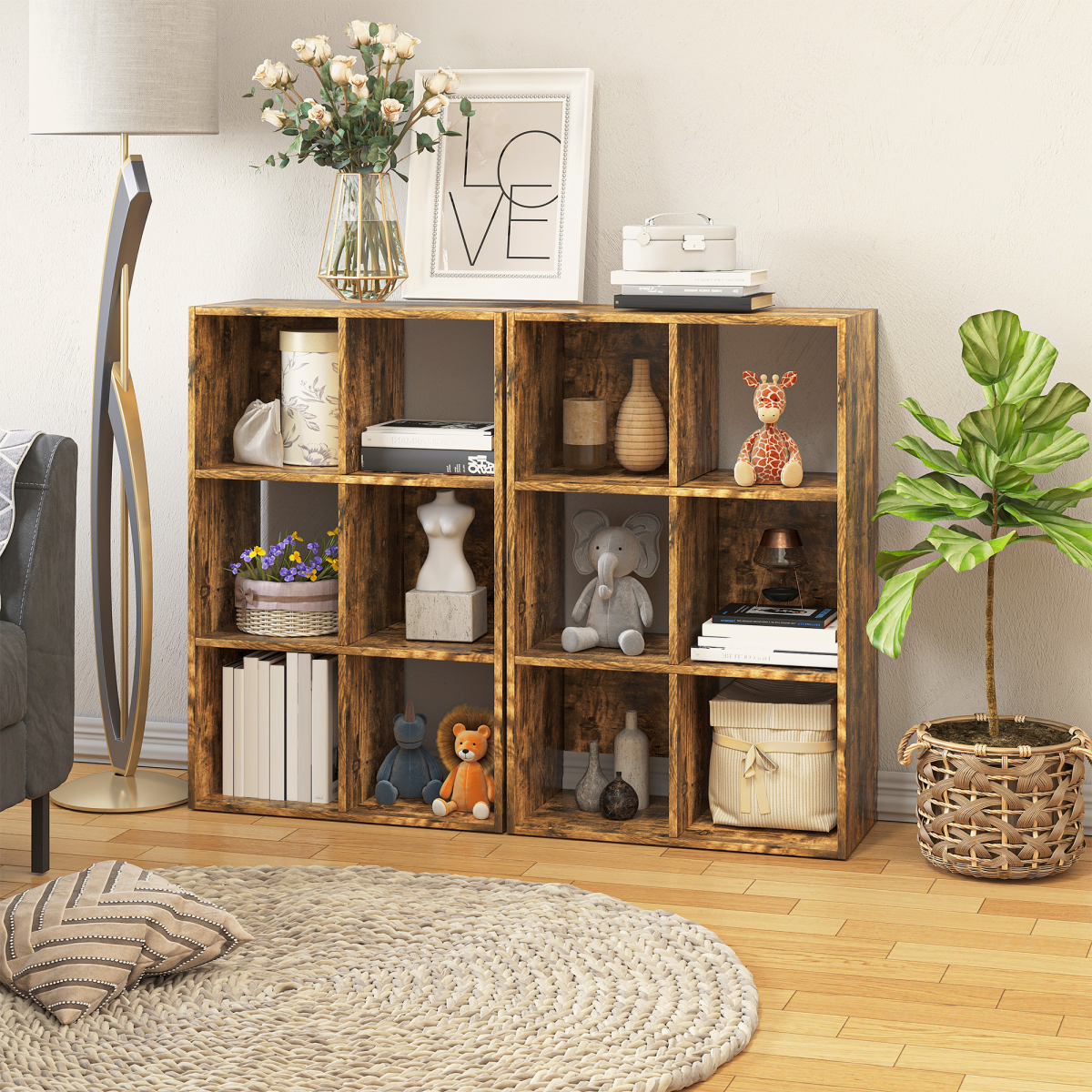 cortex-london-york-industrial-rustic-brown-storage-bookcase