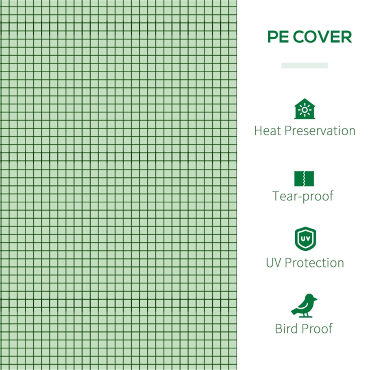 cortex-london-windsor-mini-greenhouse-green-pe-cover-steel-frame