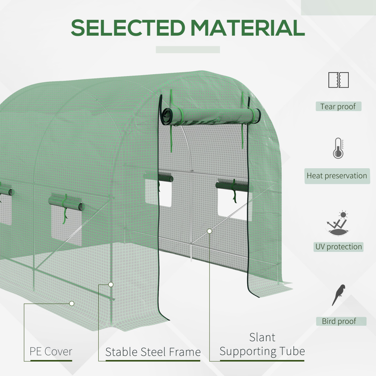 cortex-london-windsor-walk-in-polytunnel-greenhouse-steel-frame-roll-up-door-green