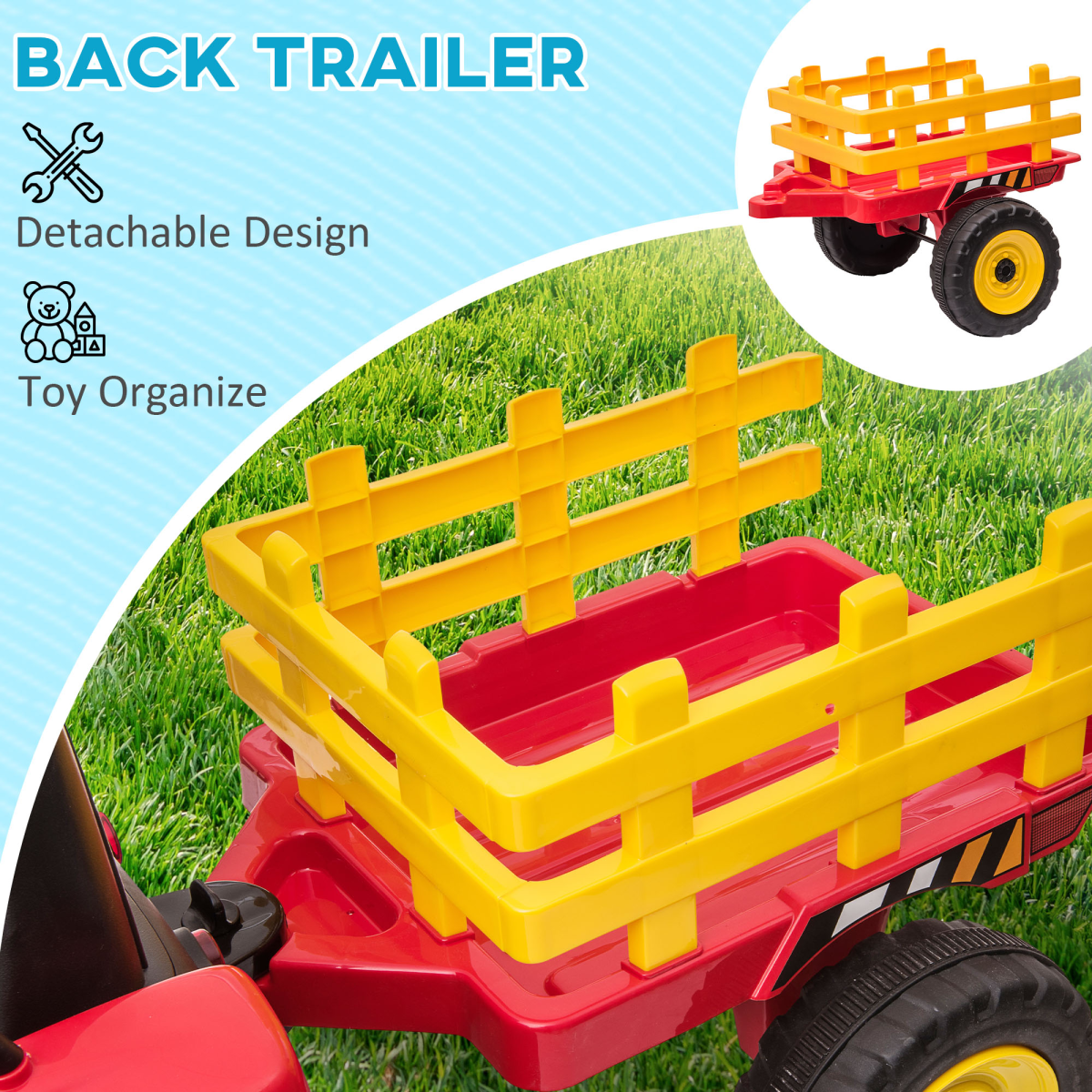 cortex-london-windsor-remote-control-ride-on-tractor-red-detachable-trailer