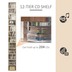 21L 75H cm Multimedia Shelf-Pine Wood Colour