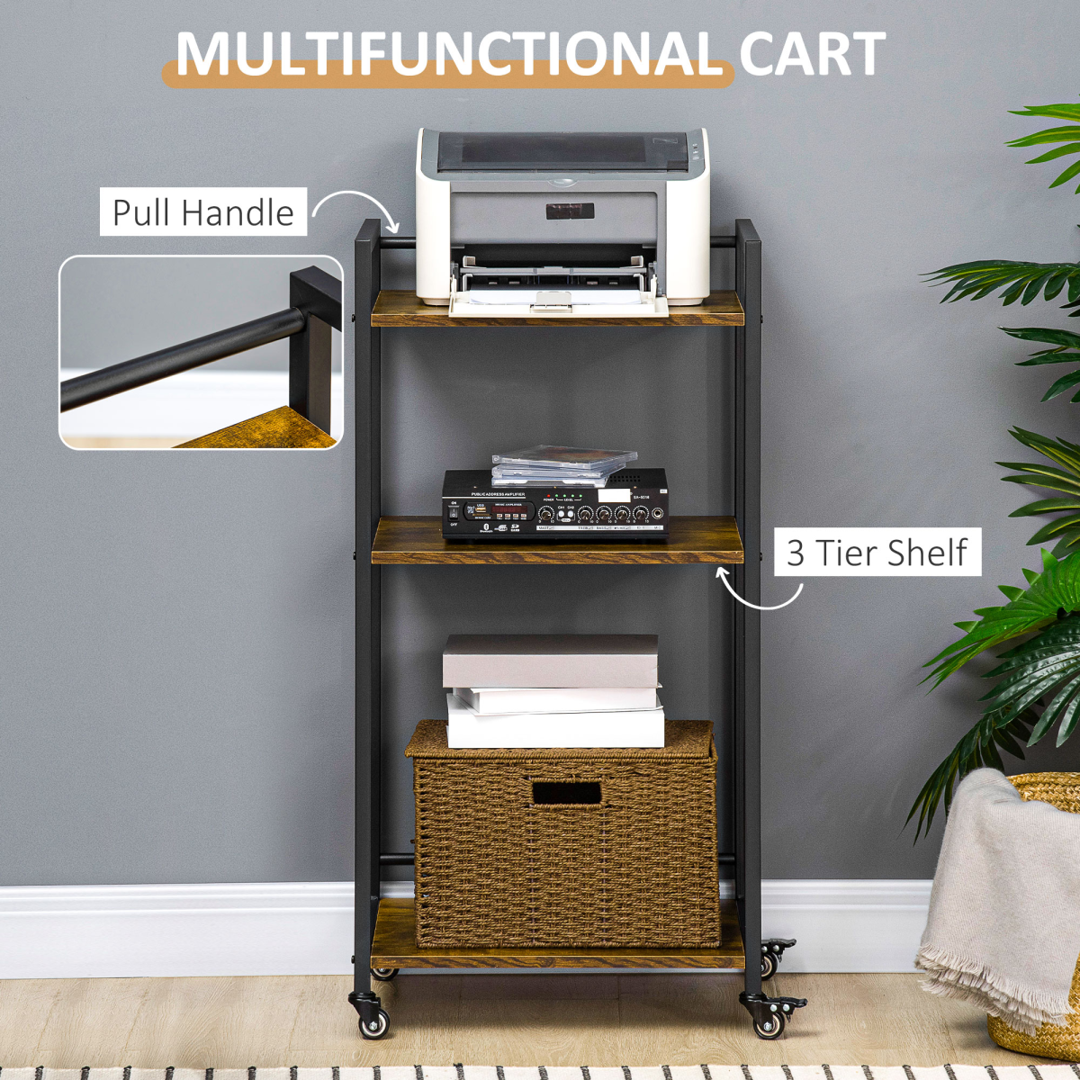 cortex-london-york-three-tier-adjustable-rolling-printer-trolley