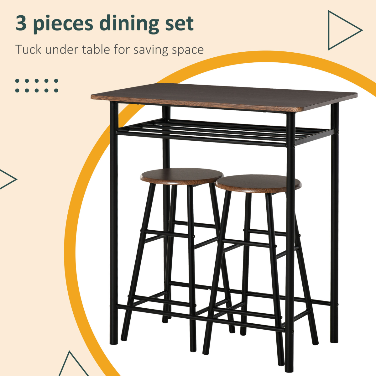 cortex-london-york-bar-table-set-black-oak-metal-frame-two-stools