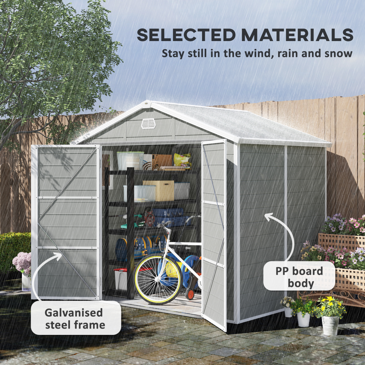 cortex-london-windsor-light-grey-8-x-6ft-garden-storage-shed