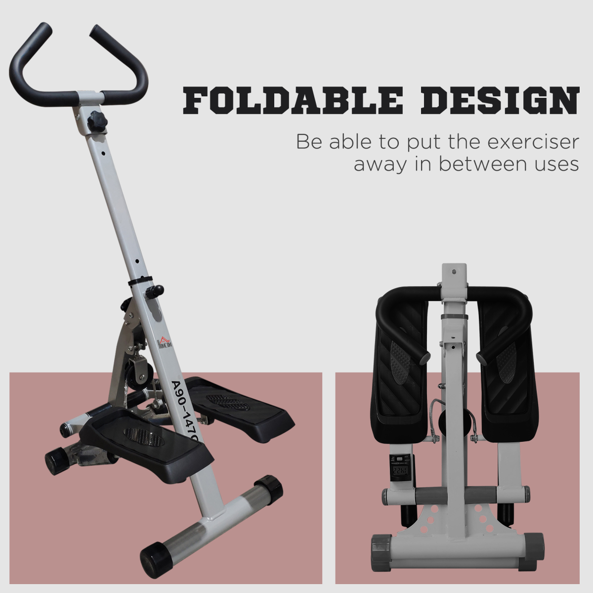 cortex-london-windsor-foldable-stepper-machine-handlebar-lcd-display-grey