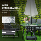 cortex-london-kensington-106cm-round-garden-dining-table-tempered-glass-steel-frame