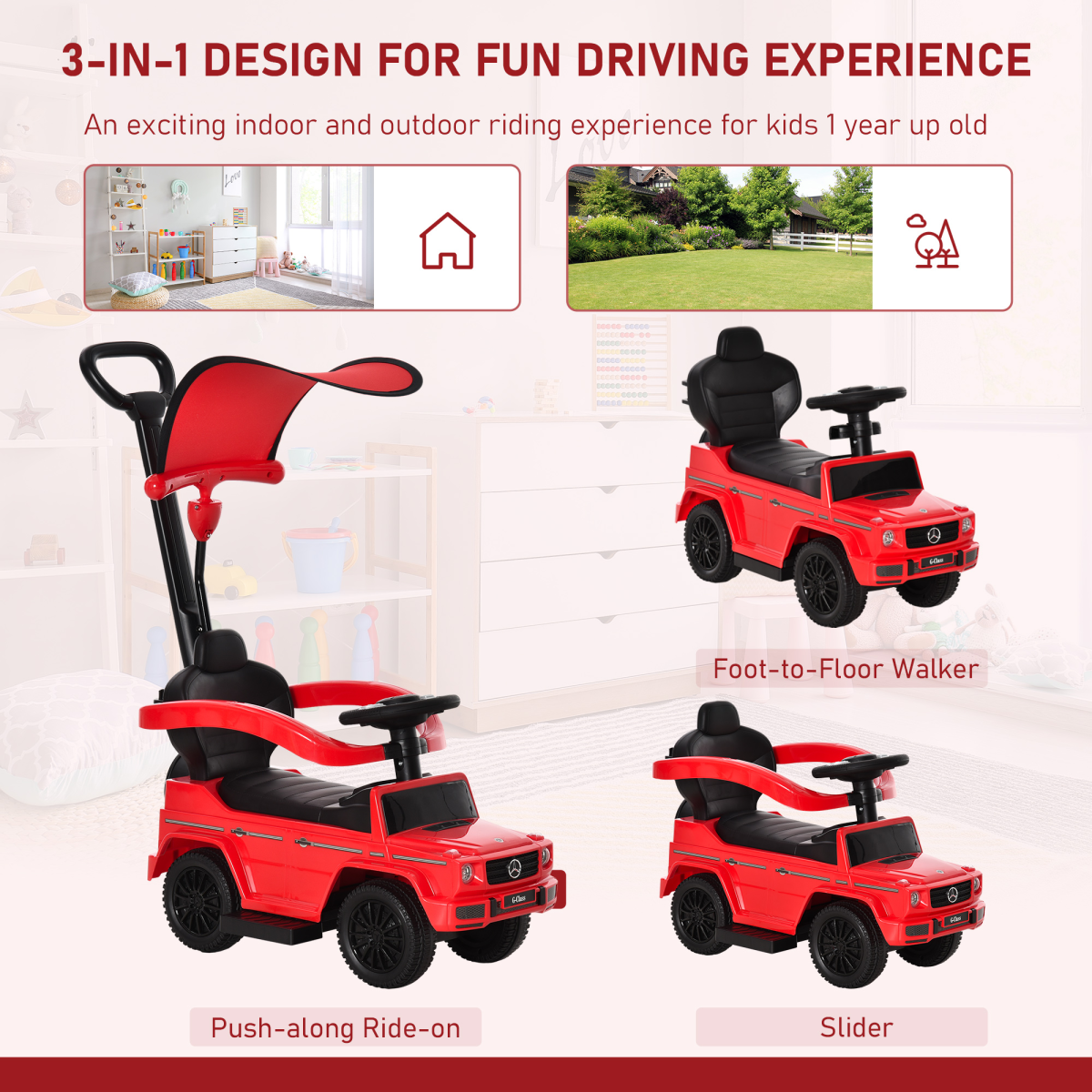 cortex-london-windsor-mercedes-benz-g350-ride-on-slider-stroller-red