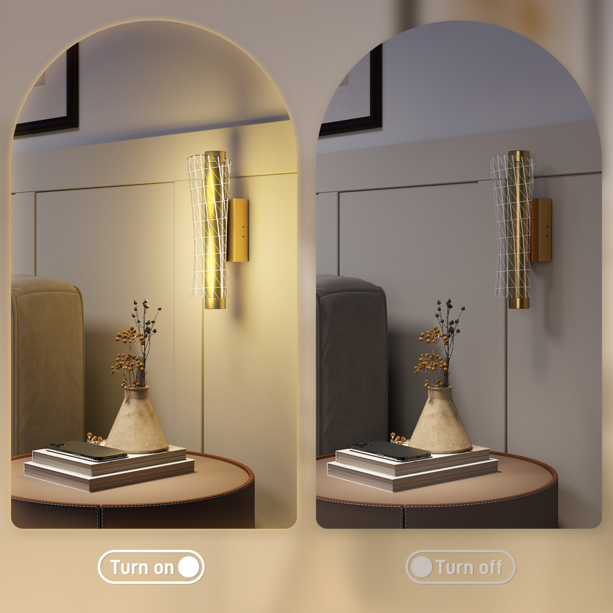 cortex-london-windsor-geometric-gold-tone-led-wall-lights-two-pack