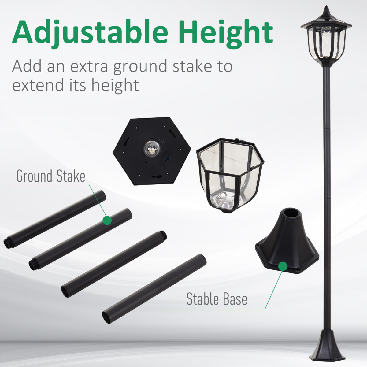 cortex-london-bath-solar-led-garden-lamp-post-black