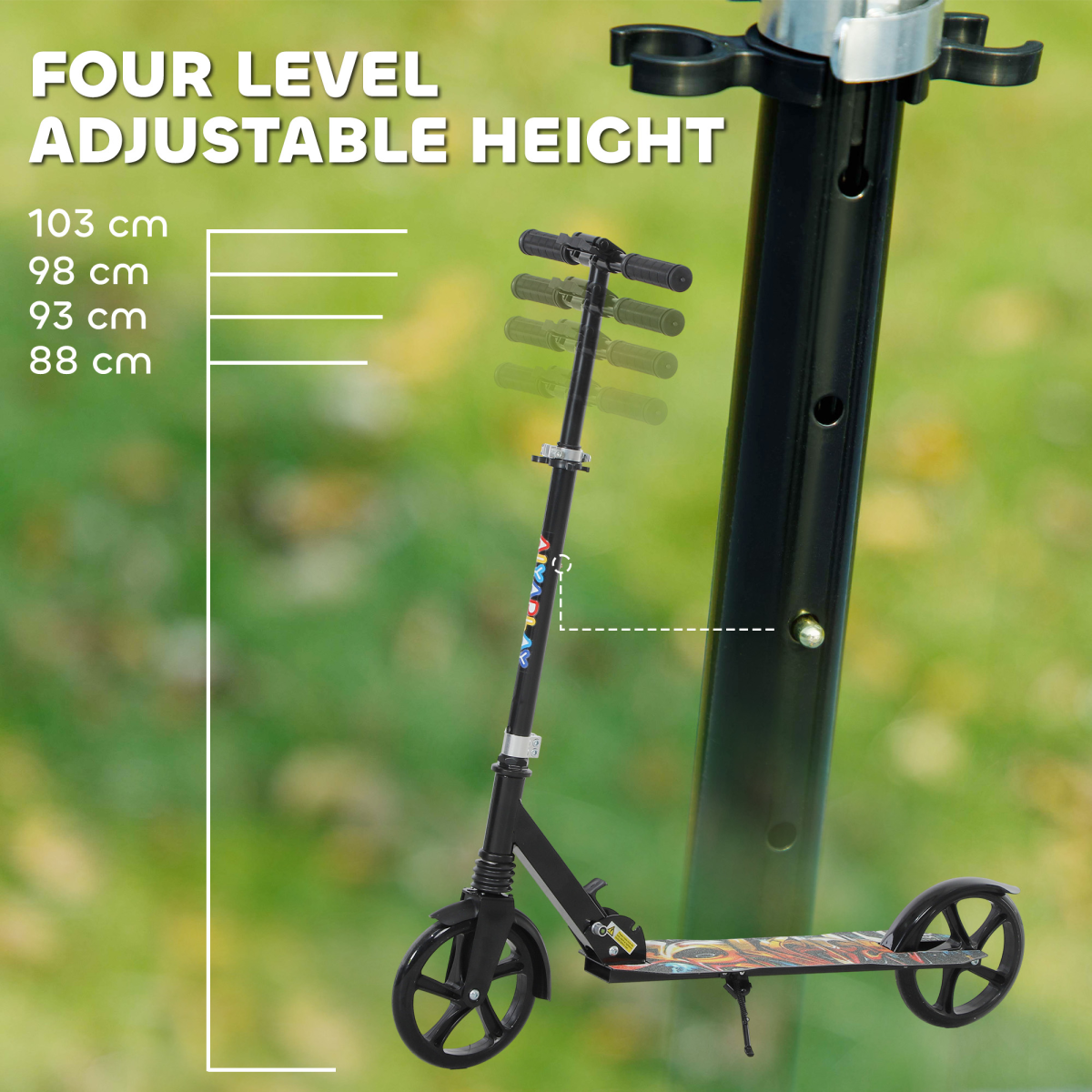 cortex-london-windsor-kids-foldable-kick-scooter-black-adjustable-handlebar