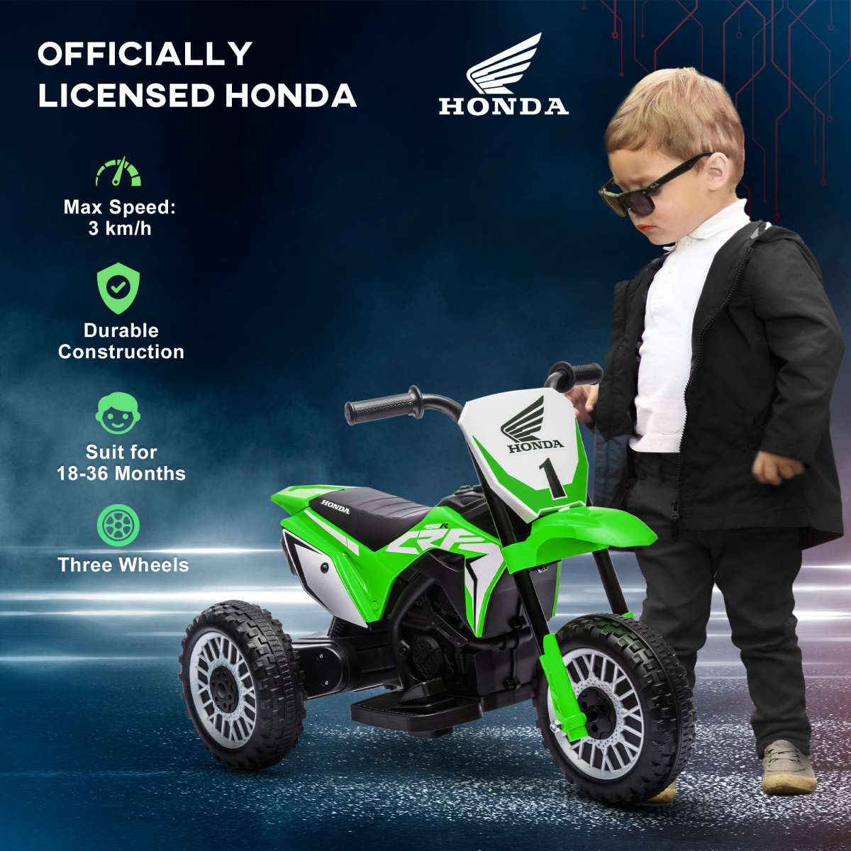 cortex-london-windsor-honda-crf450rl-licensed-6v-kids-electric-motorbike-green