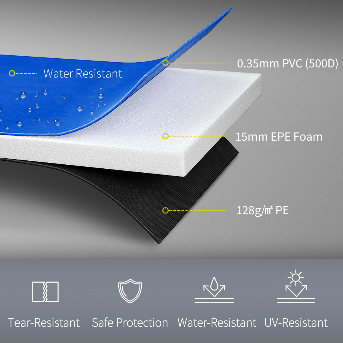 cortex-london-york-12ft-trampoline-safety-pad-blue