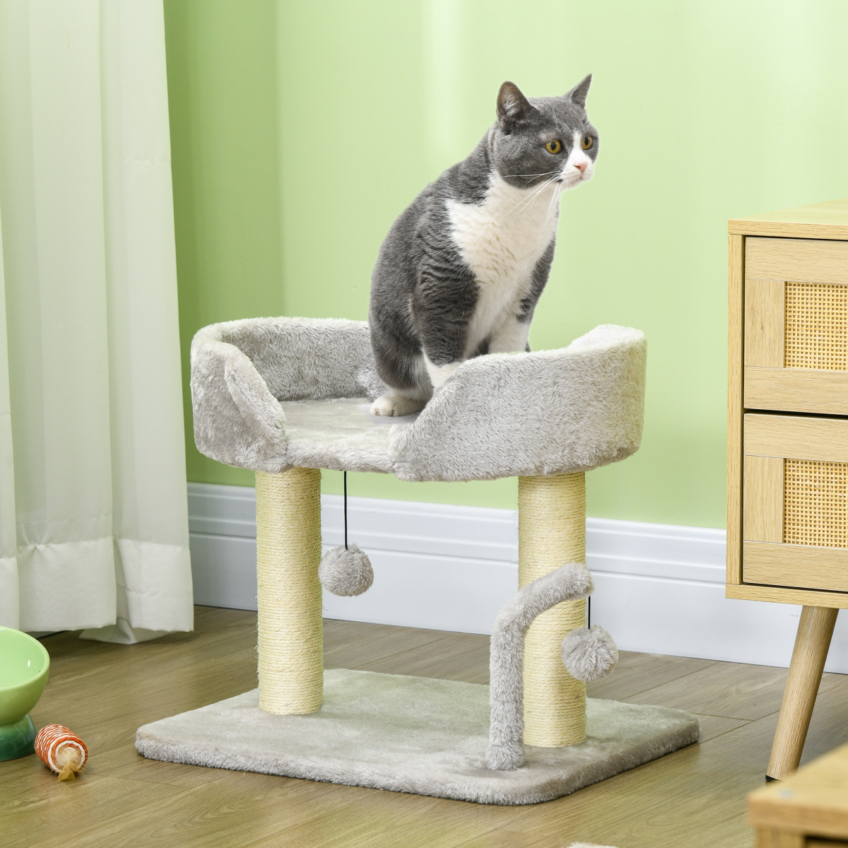 cortex-london-york-cat-tree-light-grey-cream-white-sisal-scratching-posts