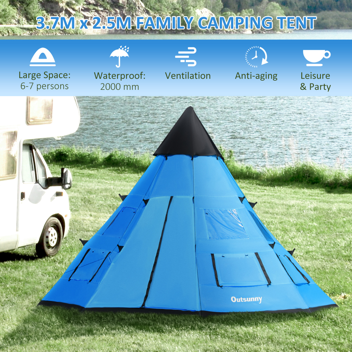 cortex-london-windsor-six-person-tipi-camping-tent-mesh-windows-carrying-bag