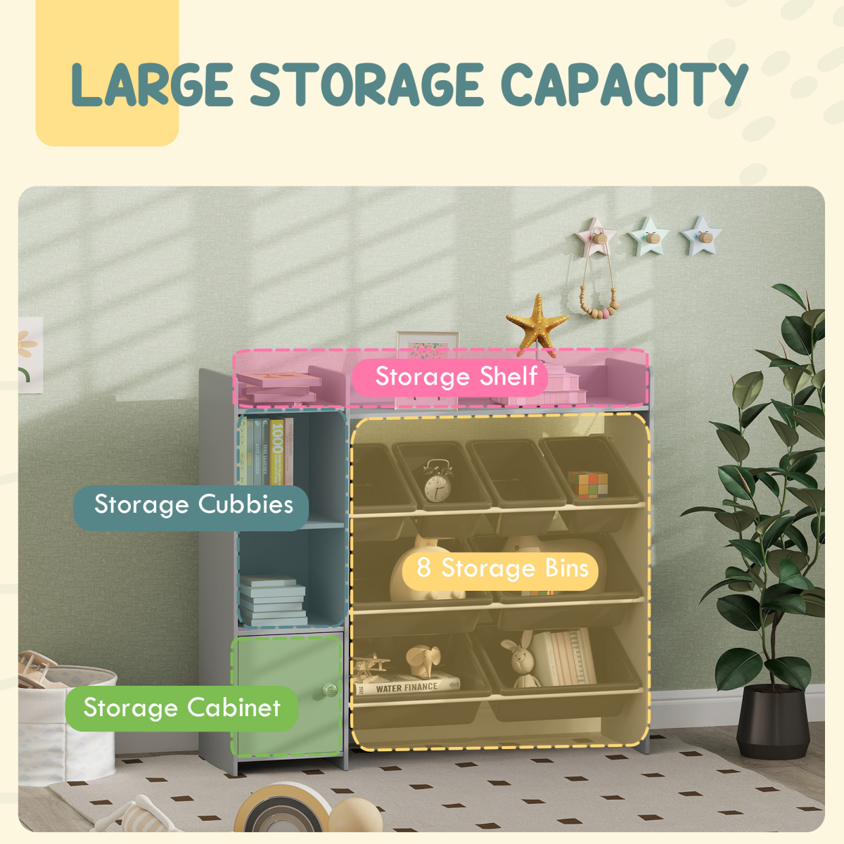 cortex-london-windsor-toy-storage-unit-eight-removable-bins-grey