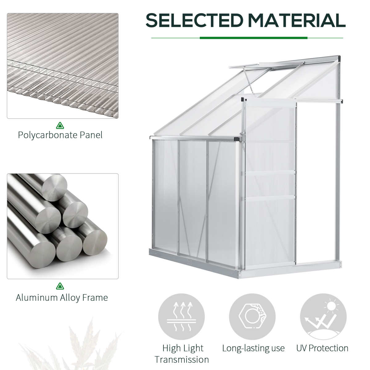 cortex-london-windsor-6-x-4ft-polycarbonate-greenhouse-aluminium-roof-vent-sliding-door
