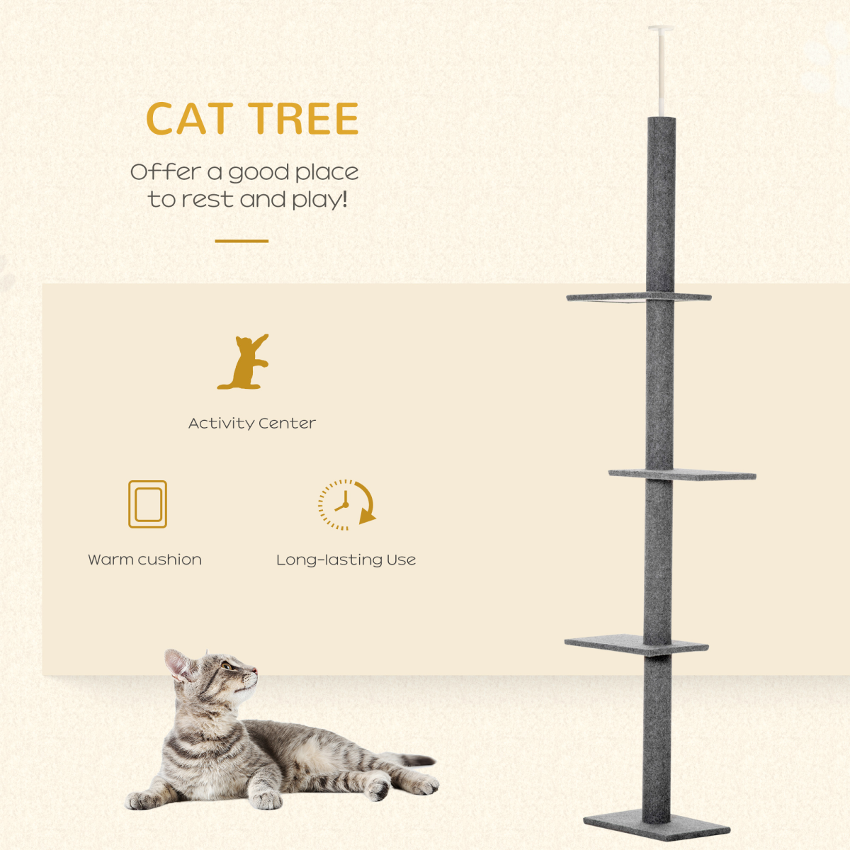 cortex-london-windsor-pawhut-adjustable-floor-to-ceiling-cat-tree-grey