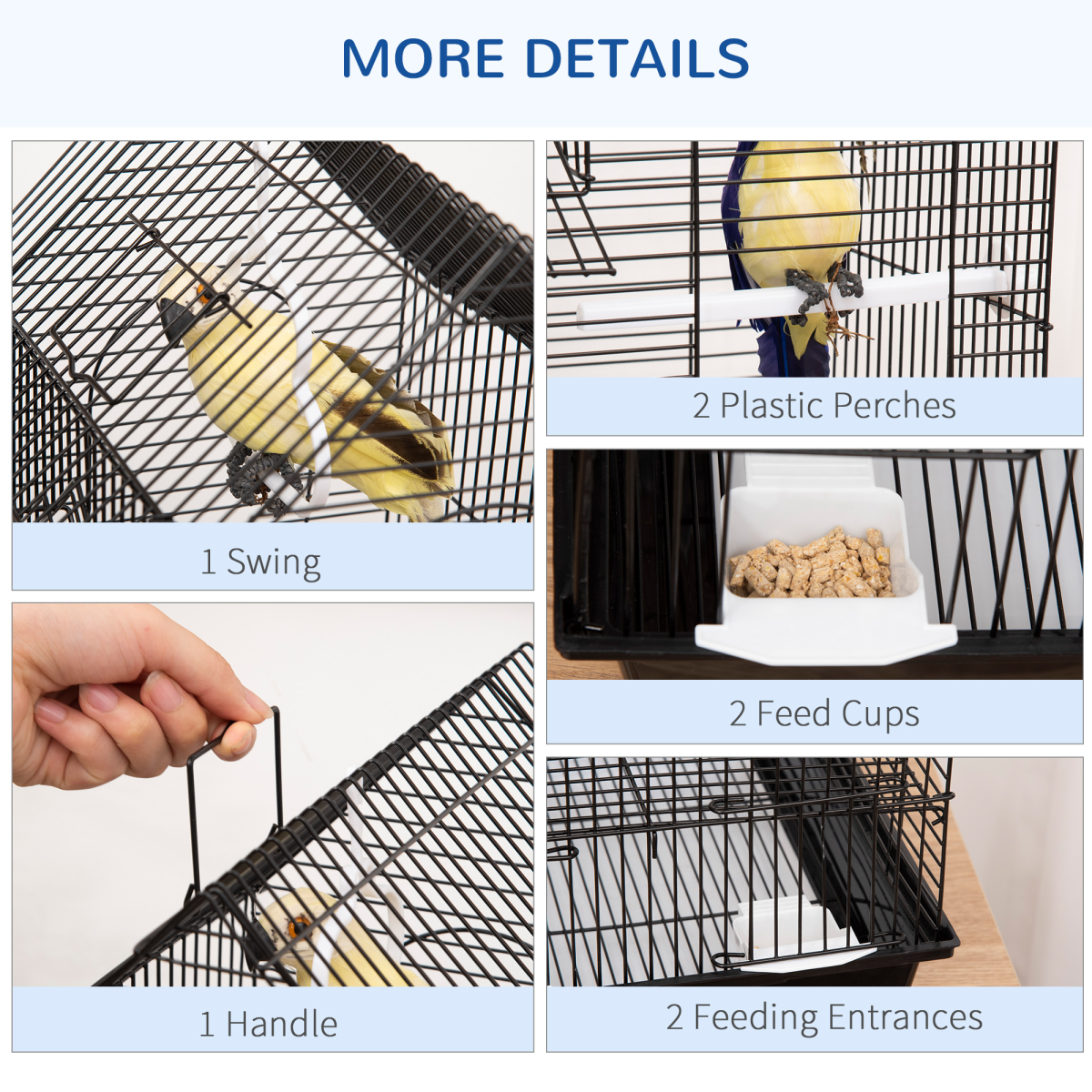 cortex-london-york-black-steel-bird-cage-plastic-perch-food-container-swing-ring-handle