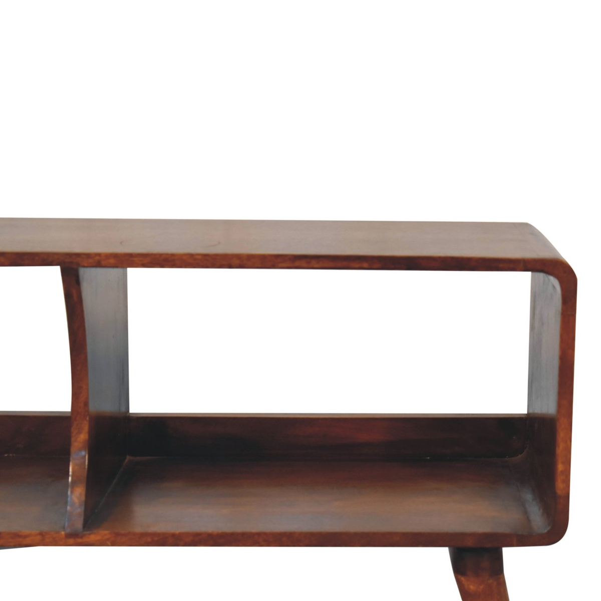cortex-london-windsor-chestnut-mango-wood-media-unit-two-open-slots-curved-edges-nordic-style-legs