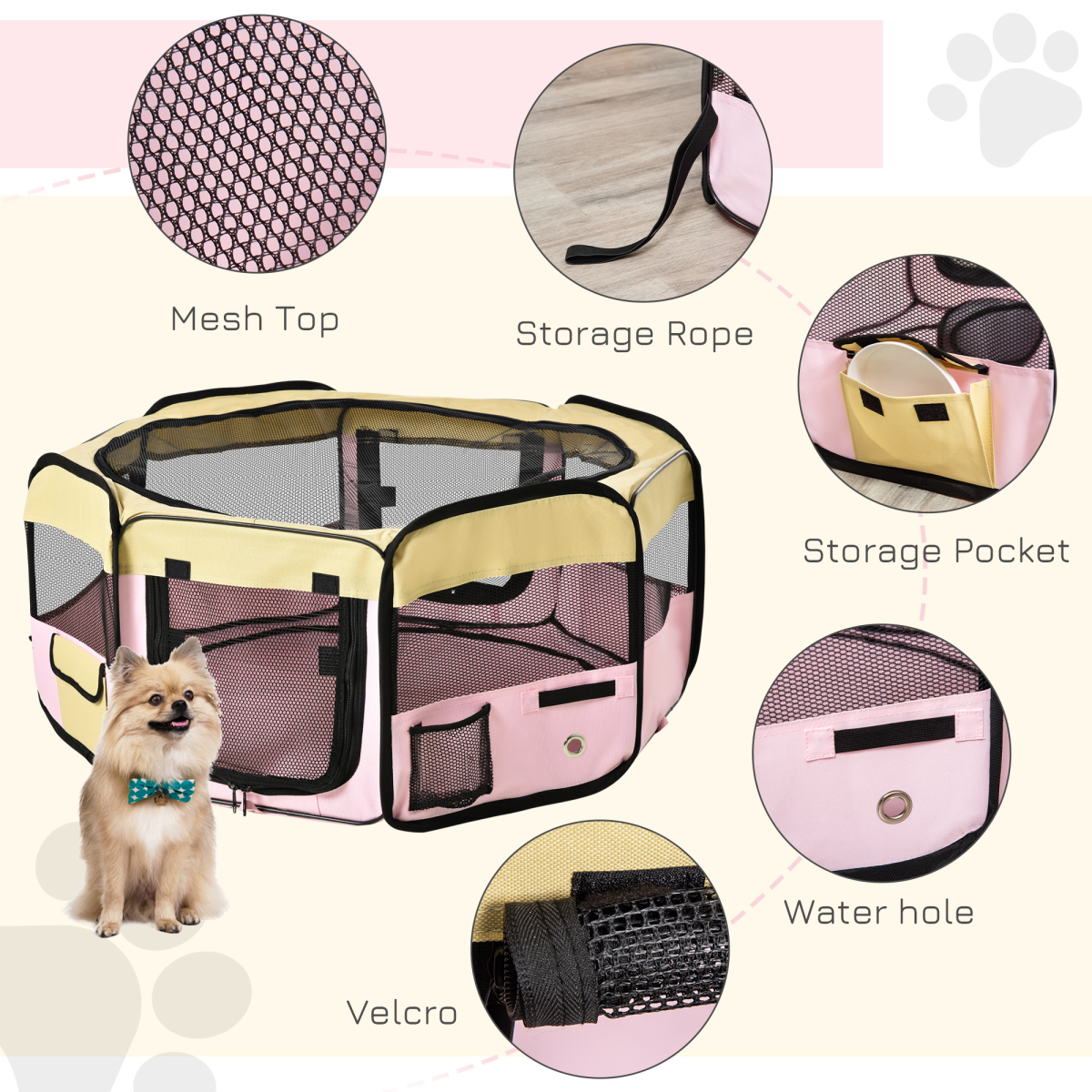 cortex-london-windsor-pink-pet-playpen-small