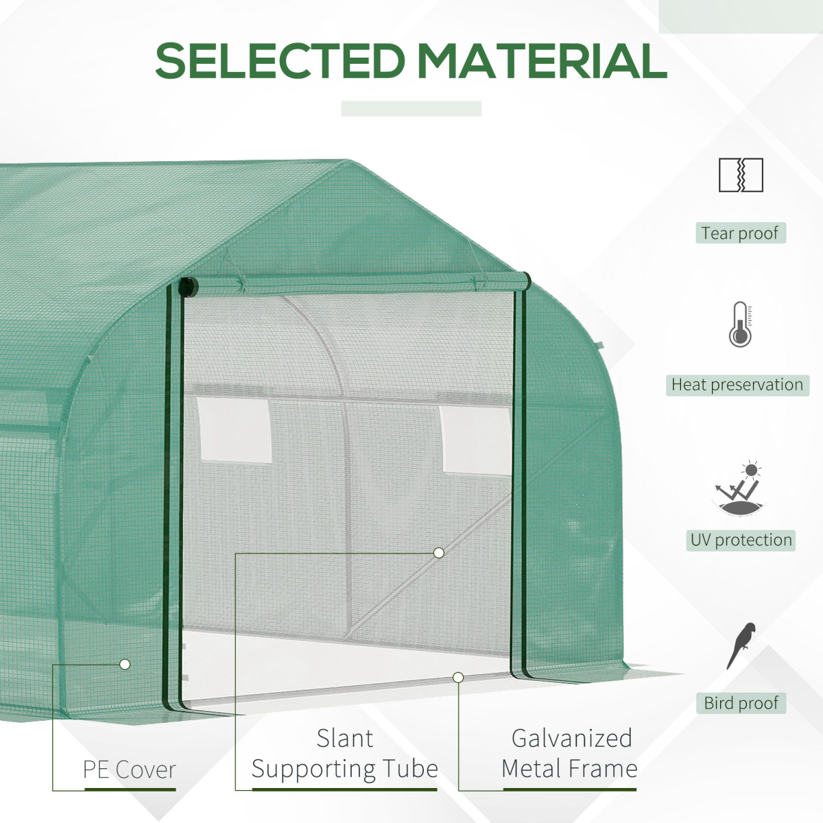 cortex-london-windsor-walk-in-polytunnel-tent-4-point-47-x-3-x-2m-green-pe-cover-six-mesh-lined-windows