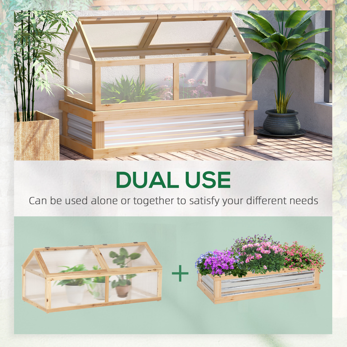 cortex-london-york-raised-garden-bed-greenhouse-top-natural-kit