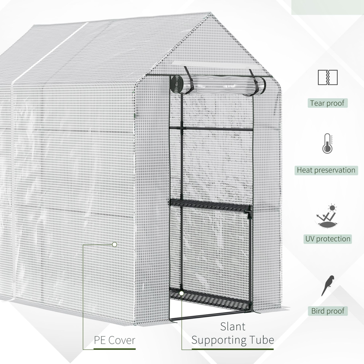 cortex-london-steeple-white-walk-in-garden-greenhouse-four-wire-shelves