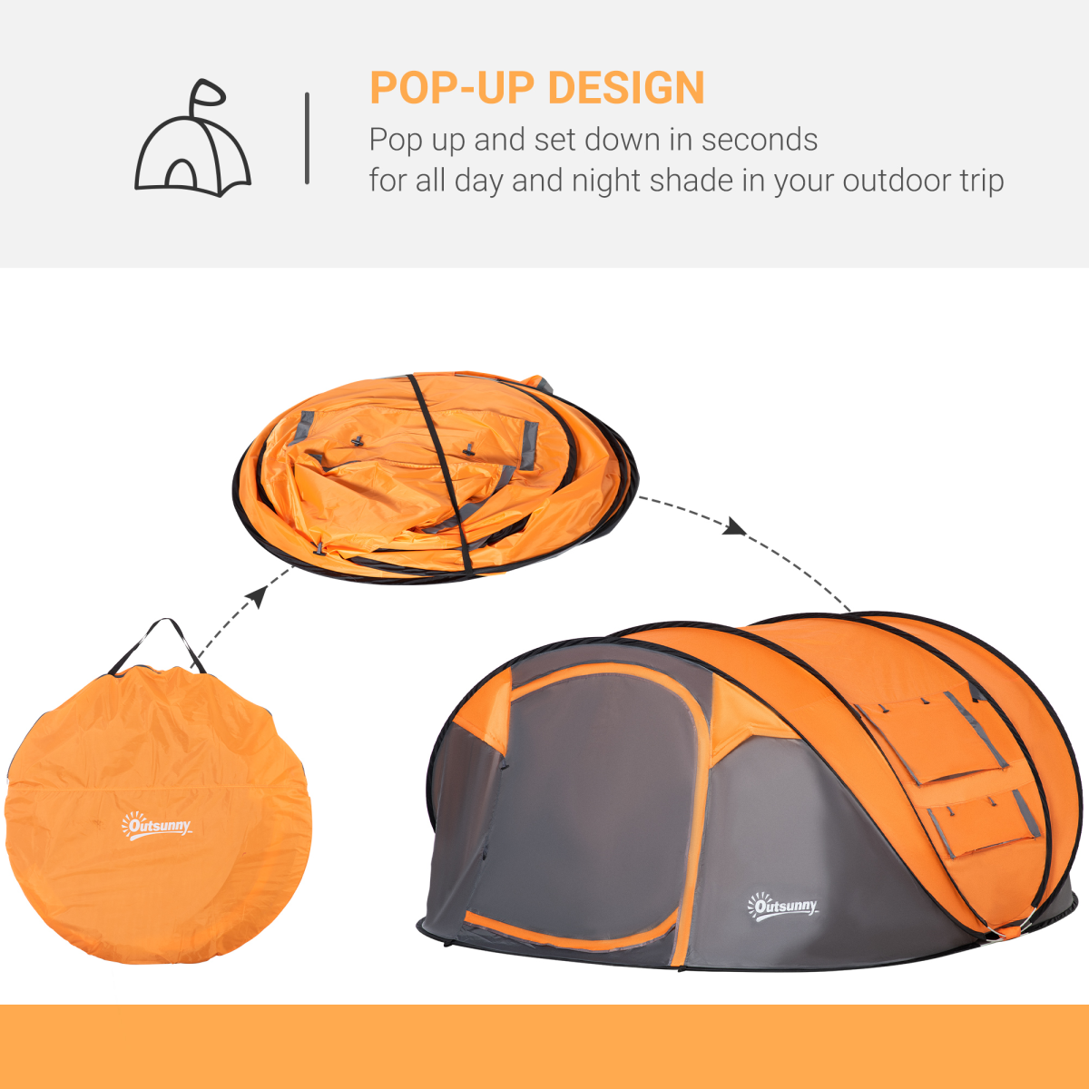 cortex-london-windsor-pop-up-camping-tent-4-5-person-orange-outsuny-windows