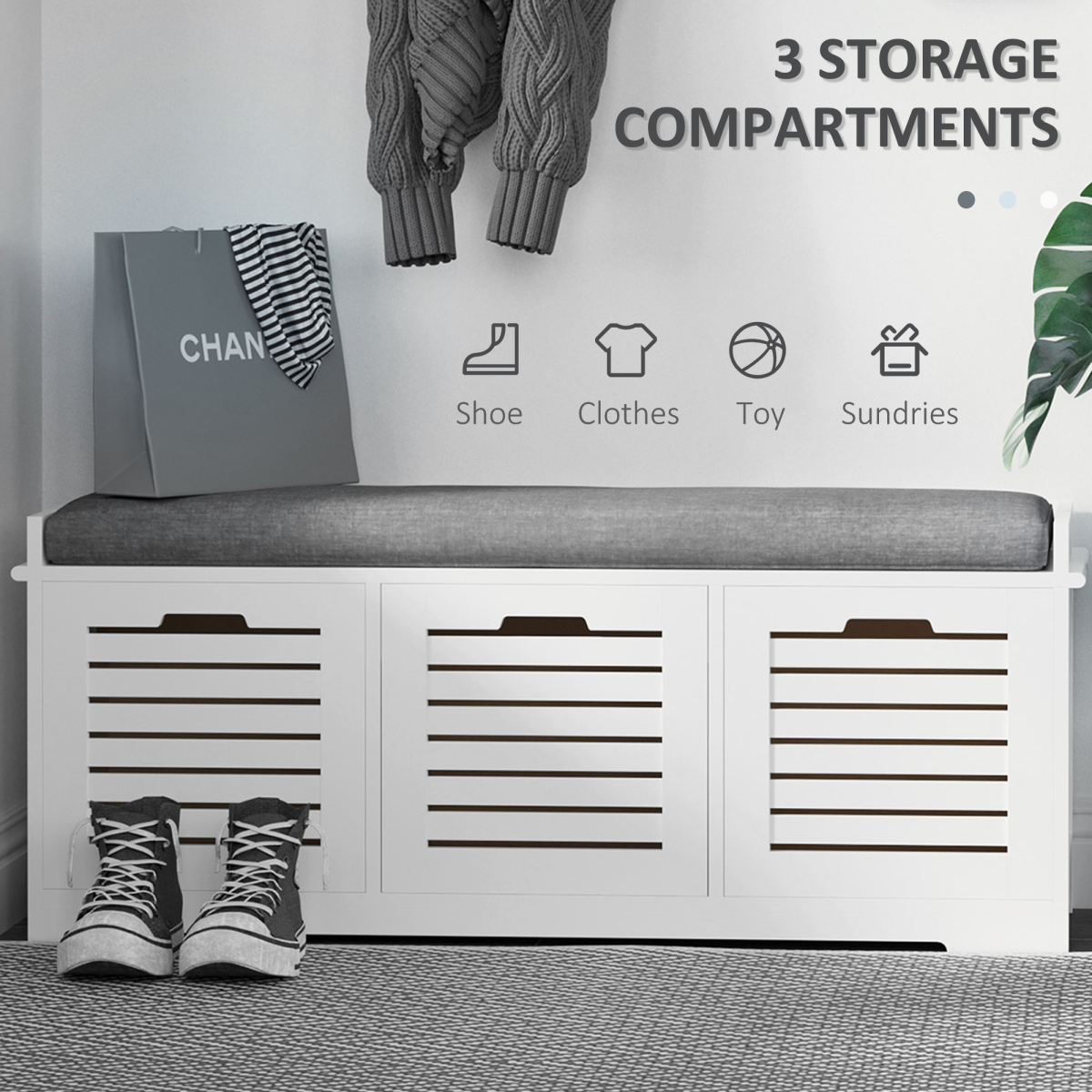 cortex-london-york-3-door-shoe-storage-bench-cushion-seat-white