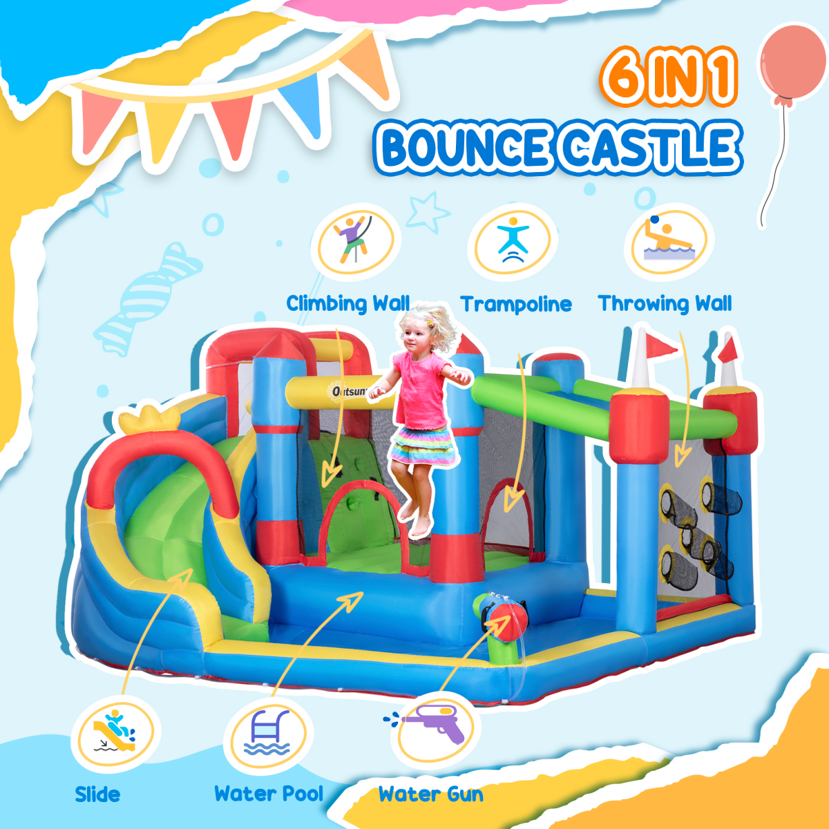 cortex-london-windsor-kids-6-in-1-inflatable-water-slide-water-gun-castle