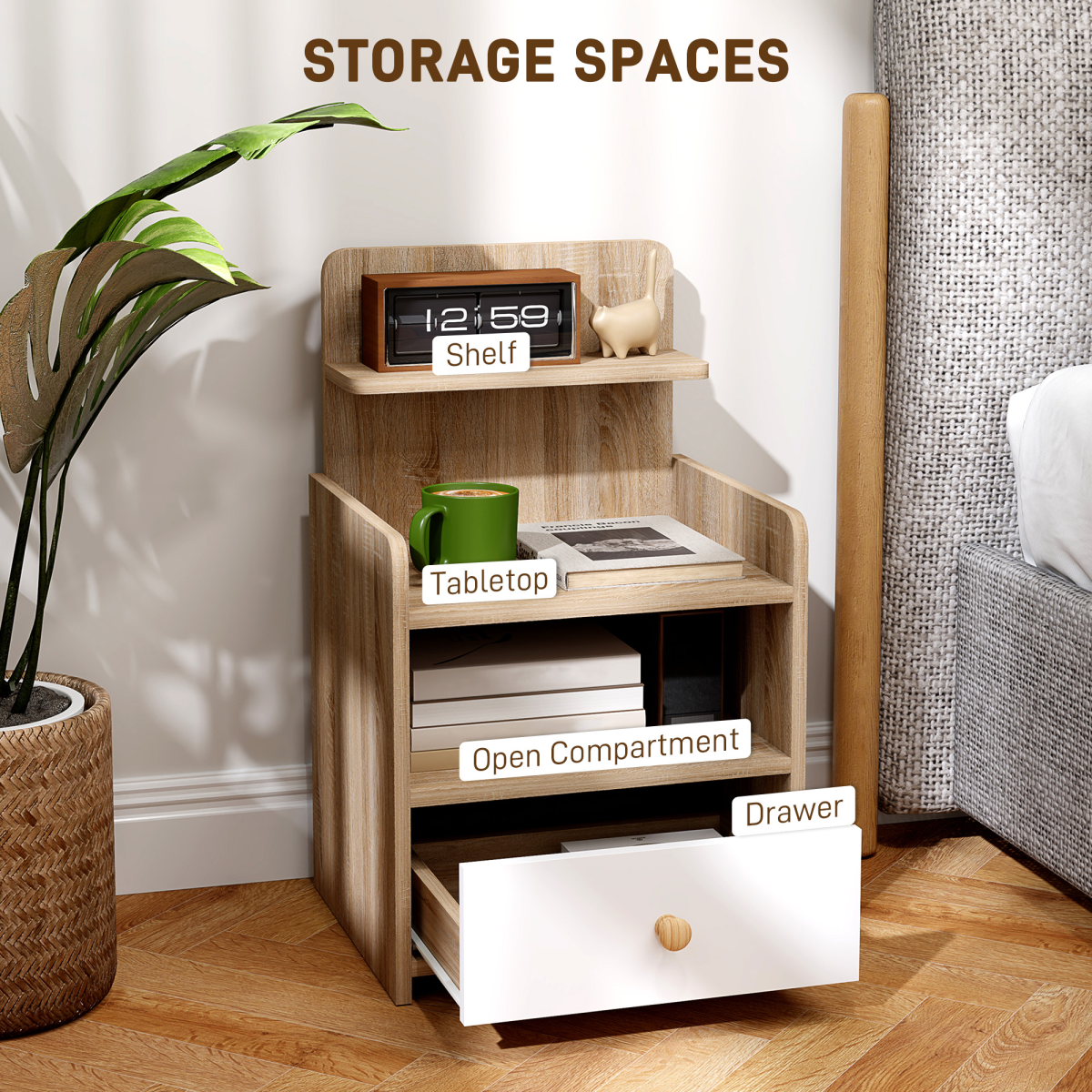cortex-london-windsor-natural-wood-effect-bedside-table-drawer