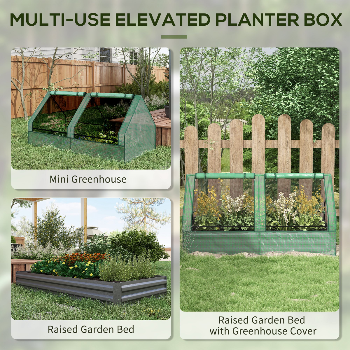 cortex-london-kew-raised-garden-bed-planter-greenhouse-green-dark-grey