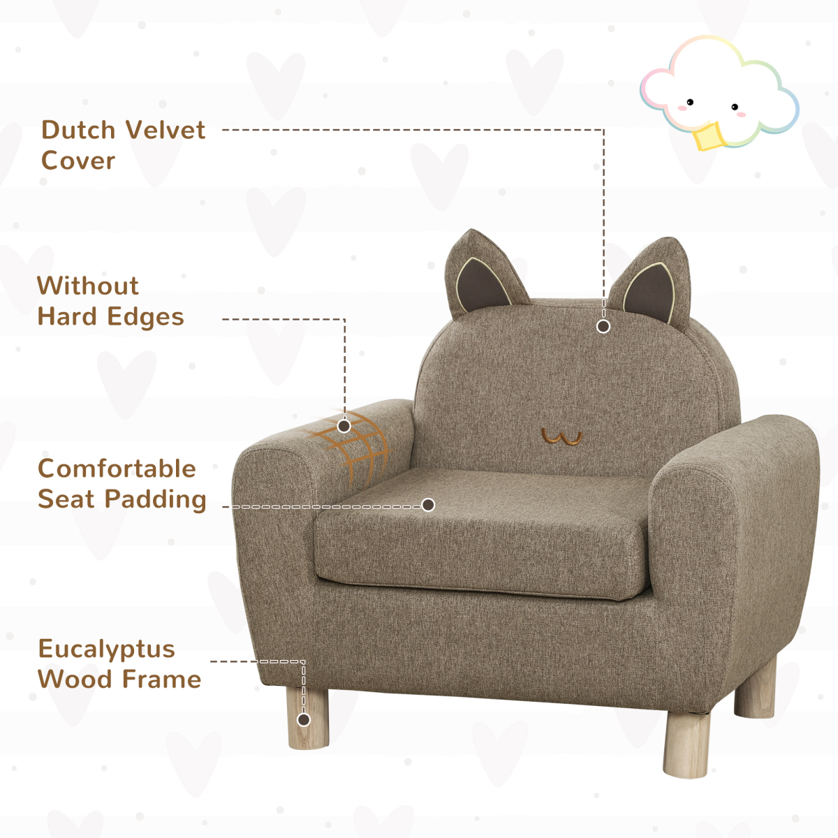 cortex-london-york-brown-kids-linen-mini-sofa-chair