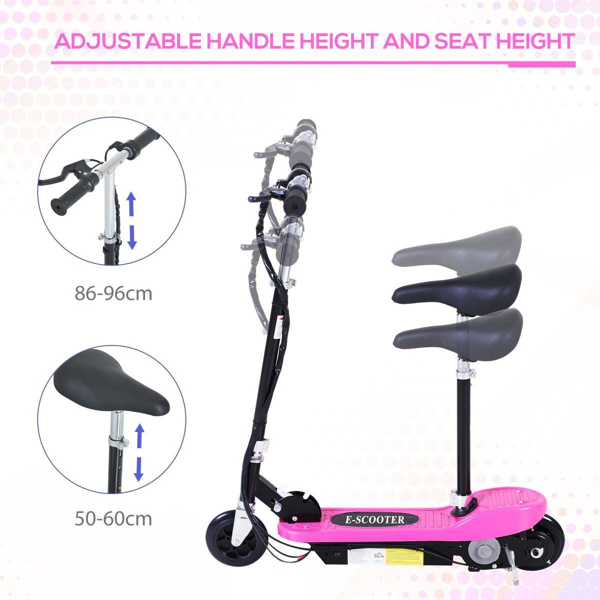 cortex-london-windsor-kids-foldable-electric-scooter-120w-pink