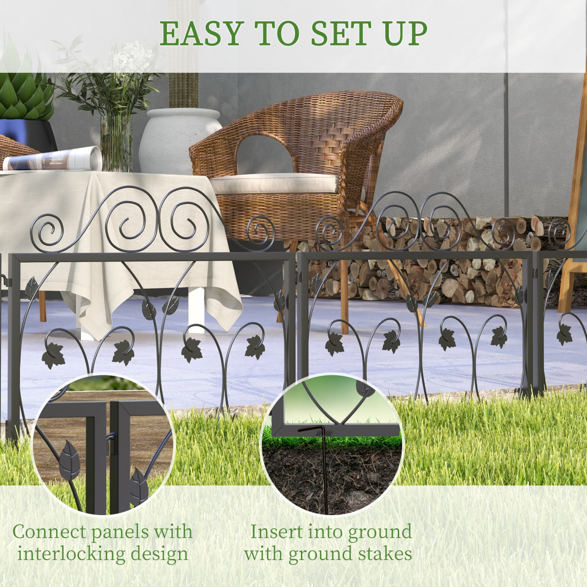 cortex-london-windsor-4-panel-black-steel-garden-fence