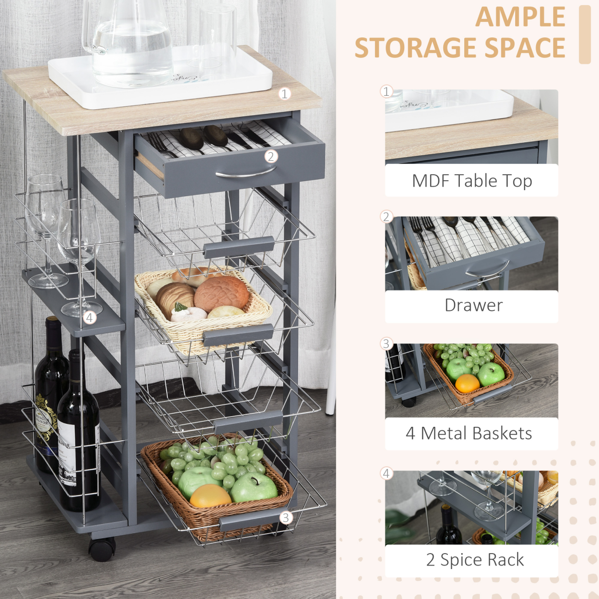 cortex-london-york-kitchen-island-trolley-dark-grey-four-baskets-two-side-racks-drawer