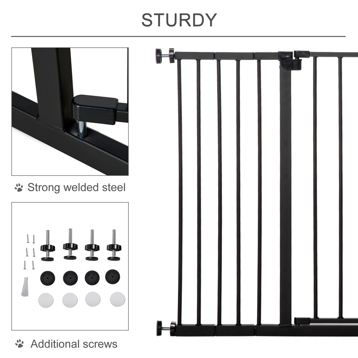 cortex-london-windsor-pressure-fit-dog-gate-pet-barrier-black-76-107cm