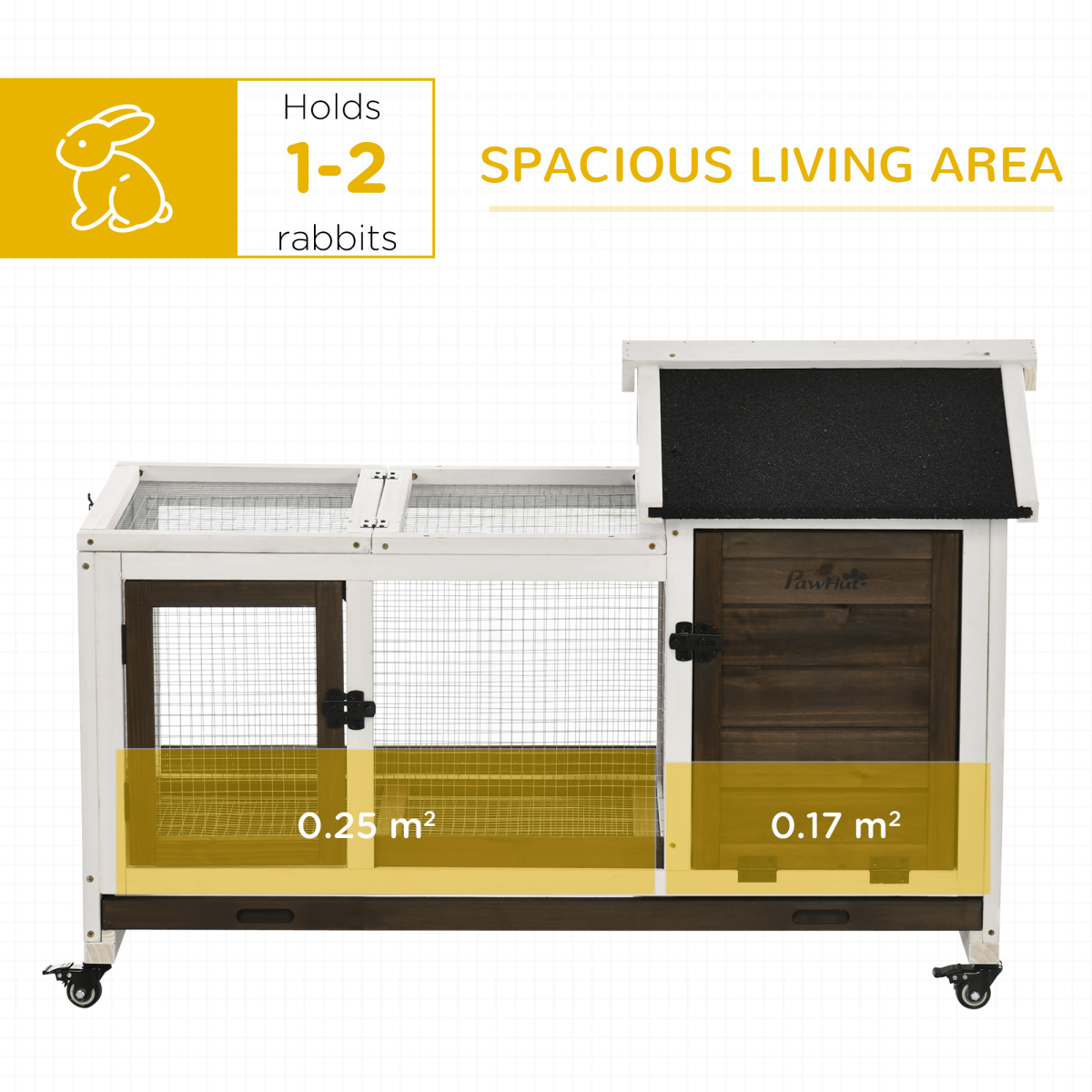 cortex-london-york-mobile-rabbit-hutch-guinea-pig-cage-slide-out-tray-wheels